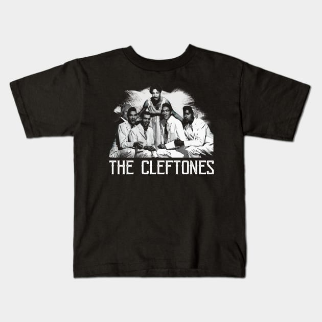 Doo-Wop Chronicles Cleftone' Hits Kids T-Shirt by Mythiana